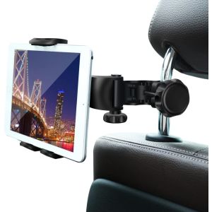 Stela Car Headrest Tablet Holder for iPod Pro/Air/Mini, Kindle Fire HD, Nintendo Switch ,I phone & Other Smartphone’s Stand Cradle Bracket Holder for 4’’-9’’with 360° Angle-Adjustable