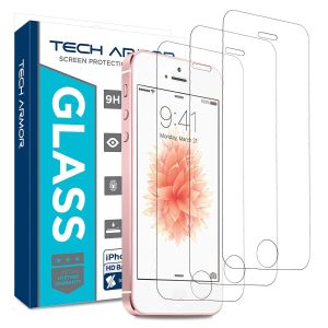 Tech Armor Ballistic Glass Screen Protector with Anti-Fingerprint Coating for Apple iPhone 5/5S
