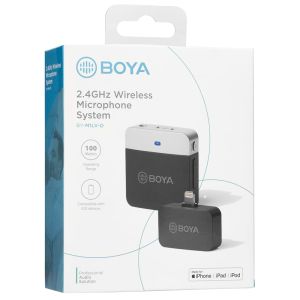 BOYA BY-M1LV-D iOS 2.4Ghz Wireless Microphone (1Transmitter+1Receiver)