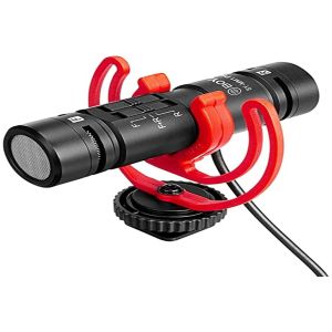 Boya BY-MM1 PRO Ultracompact Camera-Mount Dual-Capsule Shotgun Microphone