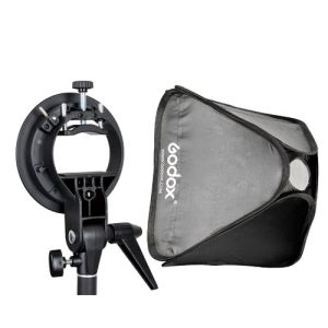 Godox SEUV6060 Soft Box with S Type Bracket Elinchrom Mount Holder and Storage Bag for Canon Nikon Sony Pentax Flash (Black)
