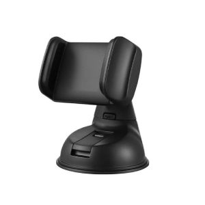 Stela Small Silicone Car Mount mobile holder for Dashboard with 360 Degree Rotation (Black)