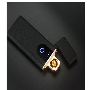 Stela usb charging lighter touch screen electronic cigarette lighters Pocket Lighter  (Black)