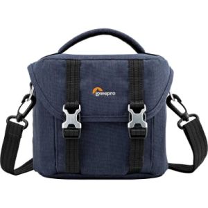 Lowepro Scout SH 120 Shoulder Bag for Mirrorless Camera with Lens, Extra Lens and Smartphone, Slate Blue