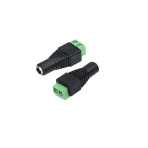Stela Male + Female 2.1*5.5mm for DC Power Jack Adapter Connector and BNC Cable Plug For CCTV Camera