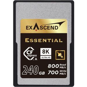 Exascend 240 GB Essential CFexpress Type A Card, Sustained Read 800MB/s,