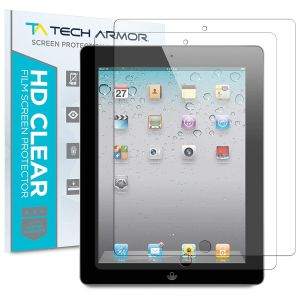 Tech Armor HD Clear Screen Protector for Apple iPad 4/iPad 3/iPad 2 (Pack of 2)