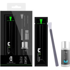 VSGO VS-S01E Professional Camera Cleaning Kit Micro Four Thirds 4/3 Sensor Cleaning Swabs 6pcs 12mm and 10ml Cleaner Compatible for DSLR Cameras