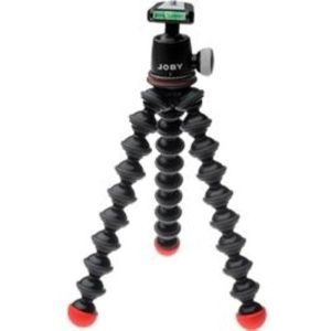 Joby GP3 GorillaPod SLR Zoom Flexible Compact Tripod, 3kg Weight Capacity + BH1 Ball Head with Bubble Level (Black/Red)