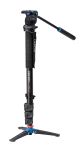 Benro Aluminum 3-Series Flip-Lock Video Monopod Kit w/ 3-Foot Articulating Base and S2 Video Head (A38FDS2)