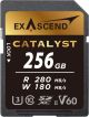 Exascend 256 GB Catalyst SD Card, C10, U3, V60, up to 280MB/s, Compatible with Canon, Nikon, Panasonic and Other Cameras.
