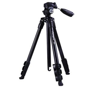 Fotopro S3 4-Section 57 Inch Aluminum Photo & Video Tripod with 2 Way Panhead Payload - 2.5kg