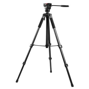 E-Image EI-7010A 5.5ft Tripod Stand Kit with Hydraulic Fluid Head for DSLR & Video Camera Canon Nikon Payload 3KG