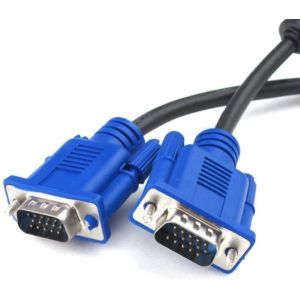 Male to Male VGA Cable 1 Meter, Support PC/Monitor/LCD/LED, Plasma, Projector, TFT